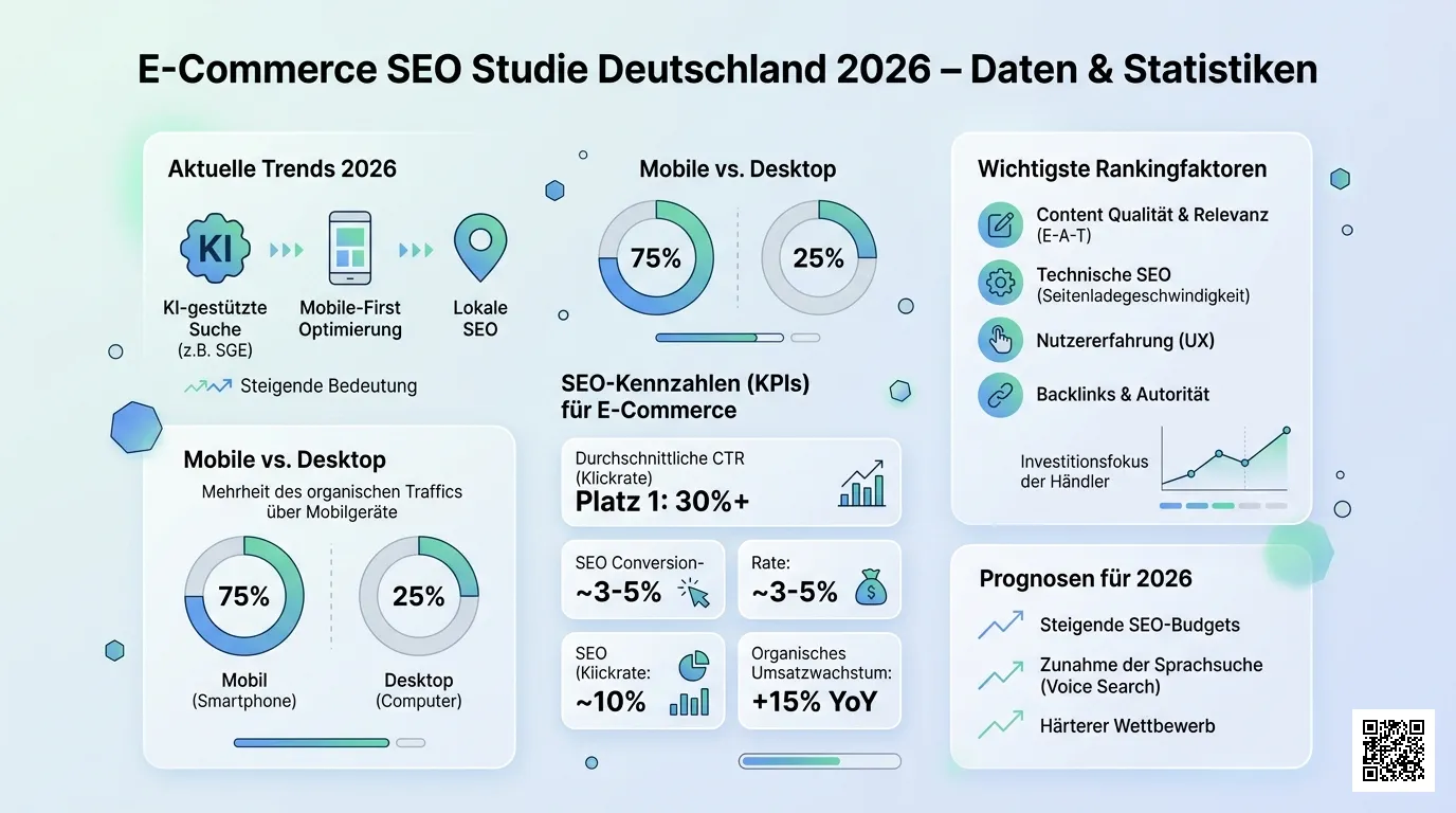E-Commerce SEO Studie – Daten und Statistiken für Online-Shops in Deutschland 2026