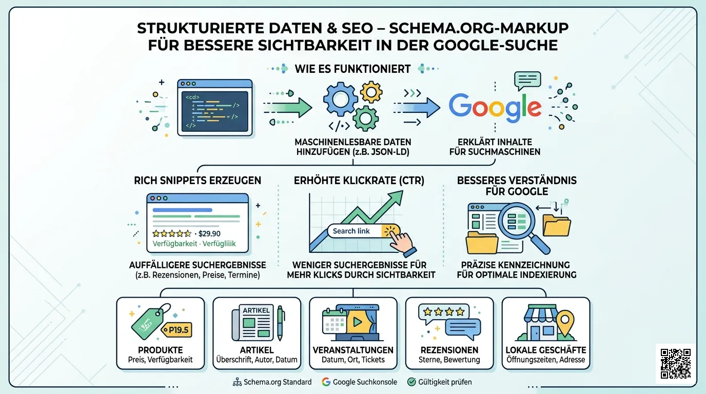 Structured Data und SEO – Schema.org Markup für bessere Sichtbarkeit in der Google Suche